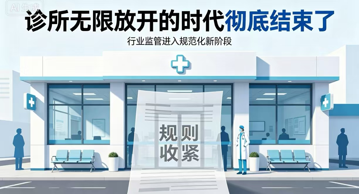 基层医疗迎来全面合规整顿：诊所无限放开时代落幕，存量合规成核心红利